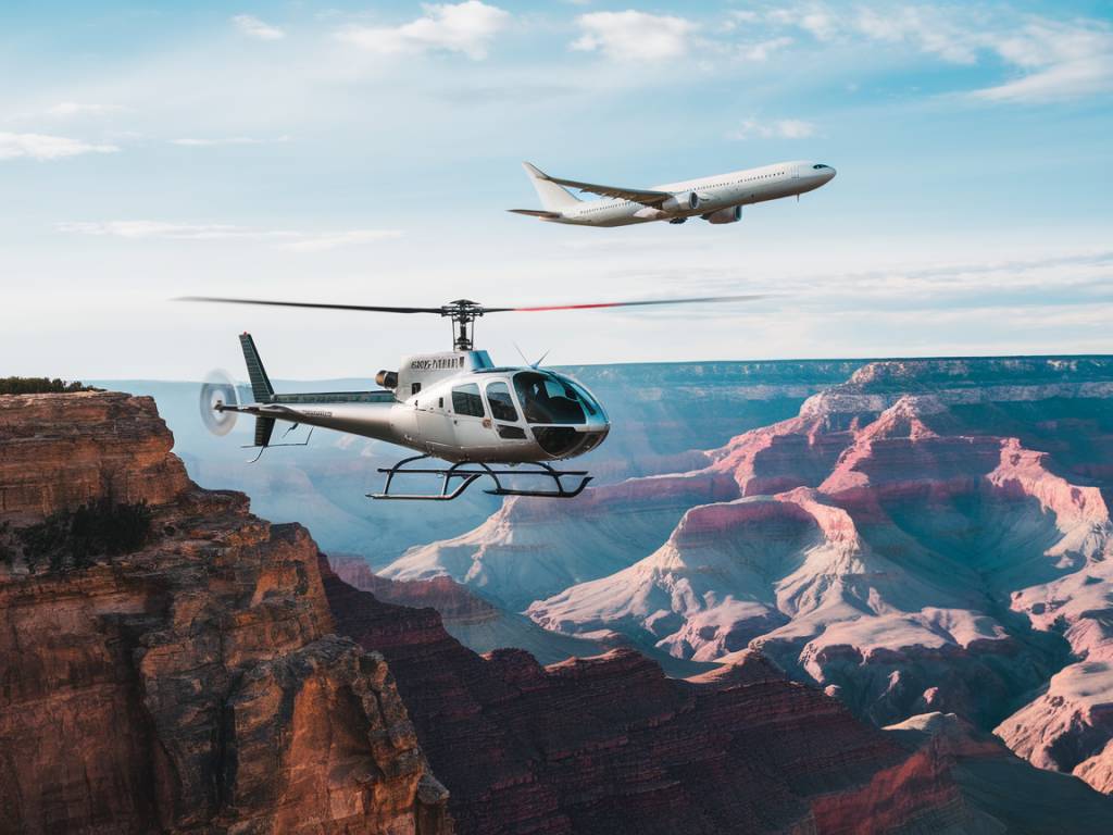 How to experience the grand canyon by helicopter or airplane