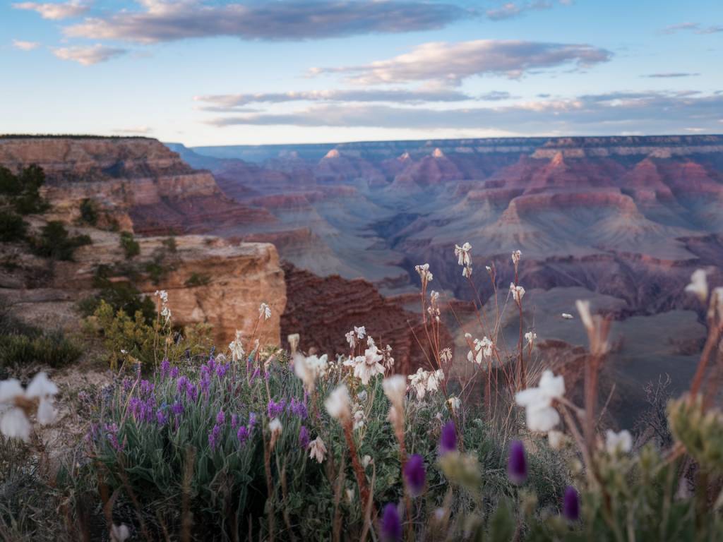 Best places to see wildflowers bloom in the grand canyon